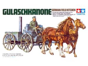 Wehrmacht-Heer WWII "Gulaschkanone" Field kitchen + horses set