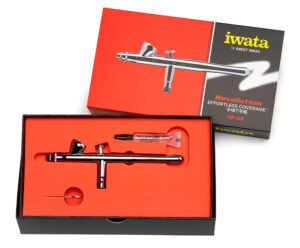 Iwata REVOLUTION HP-BR R3(0.3) Gravity Feed Double-Action + 1,5ml cup