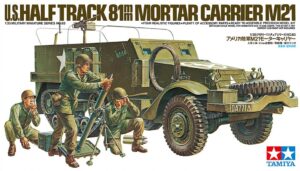 USA “United States Army” White Motor Corp. M21 81mm M1 Mortar Carrier Half-track self-propelled artillery truck