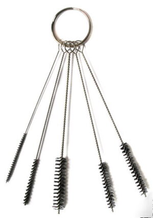 Fengda - Set di 5 scovolini per pulizia aerografo