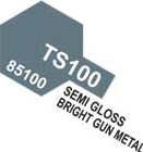 Tamiya Spray 100ML - TS100 (Semi-gloss Bright Gun Metal)